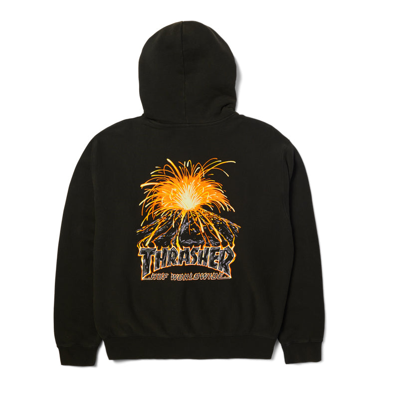 HUF X THRASHER MELTDOWN HEAVYWEIGHT HOODIE