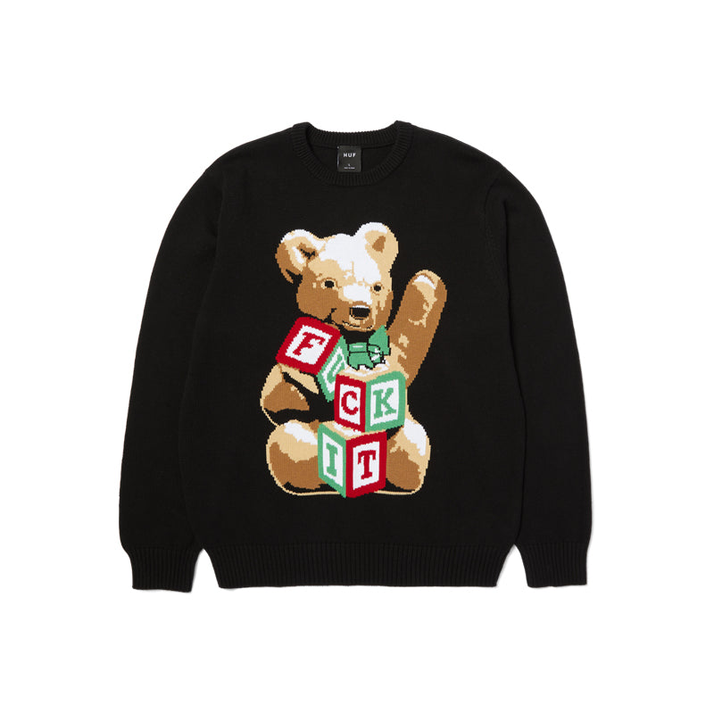 HUF GIFT BEAR INTARSIA SWEATER
