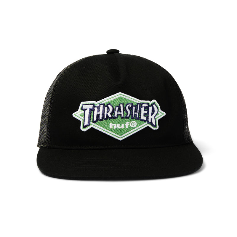 HUF X THRASHER LOGO TWILL TRUCKER