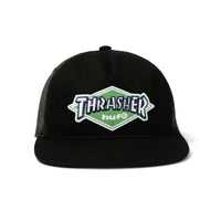 HUF X THRASHER LOGO TWILL TRUCKER