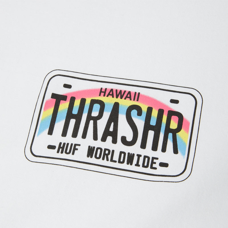HUF X THRASHER LICENSE PLATE S/S TEE