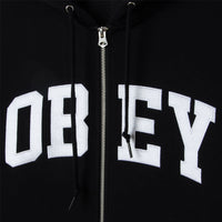 OBEY COLLEGIATE ZIP HOOD FLEECE