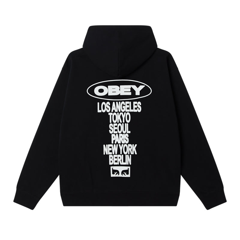 OBEY OVAL CITIES HOOD FLEECE