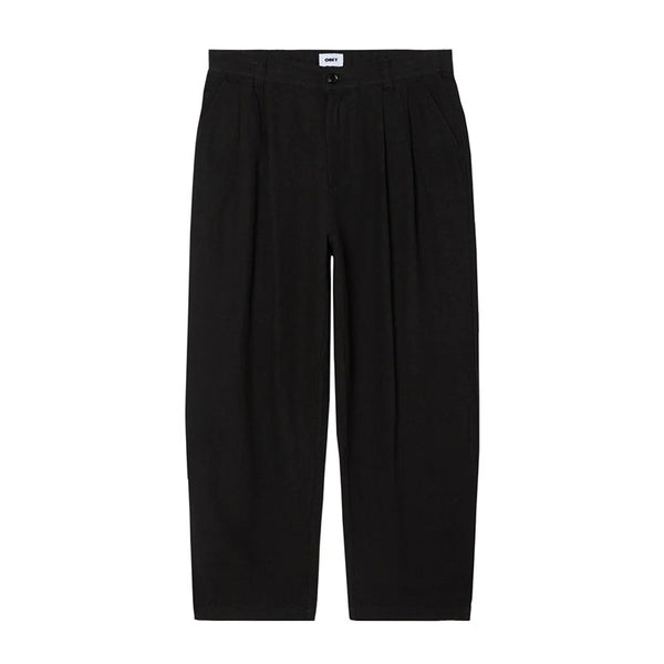 OBEY FOSTER PLEATED LINEN PANT