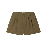 OBEY FOSTER PLEATED LINEN SHORT