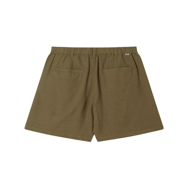 OBEY FOSTER PLEATED LINEN SHORT