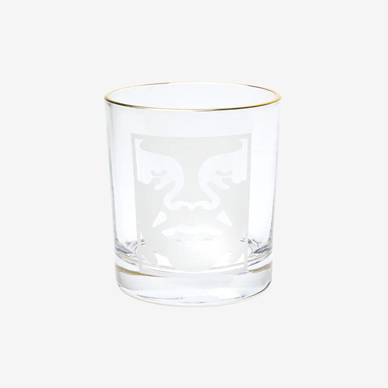 OBEY BOLD LOGO DRINKING GLASS