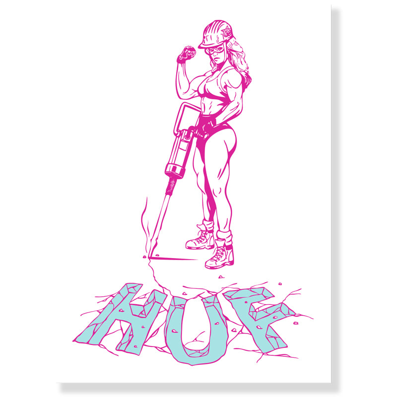 HUF JACKED STICKER