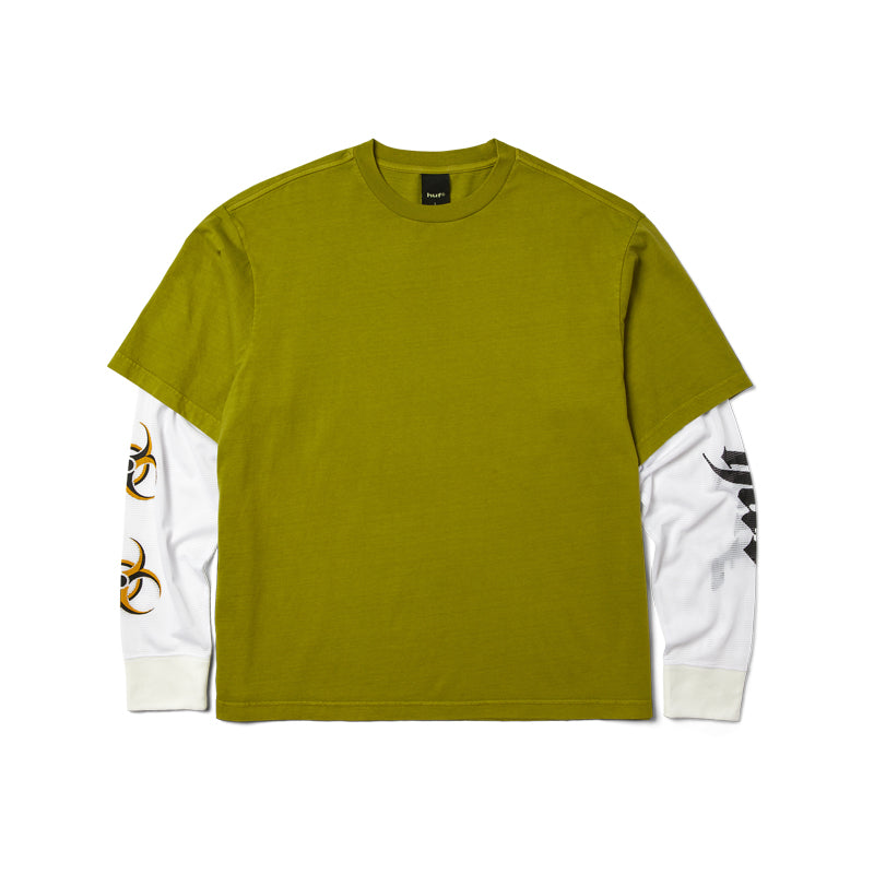 HUF LEON L/S DOUBLE LAYER TOP