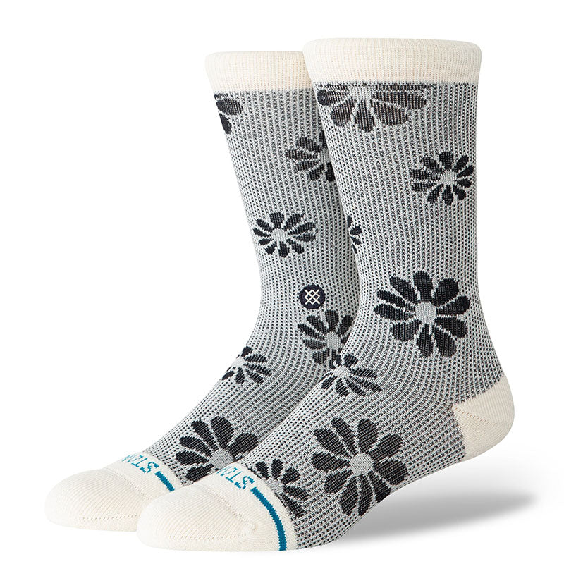 STANCE FLORAL STITCH CREW SOCKS
