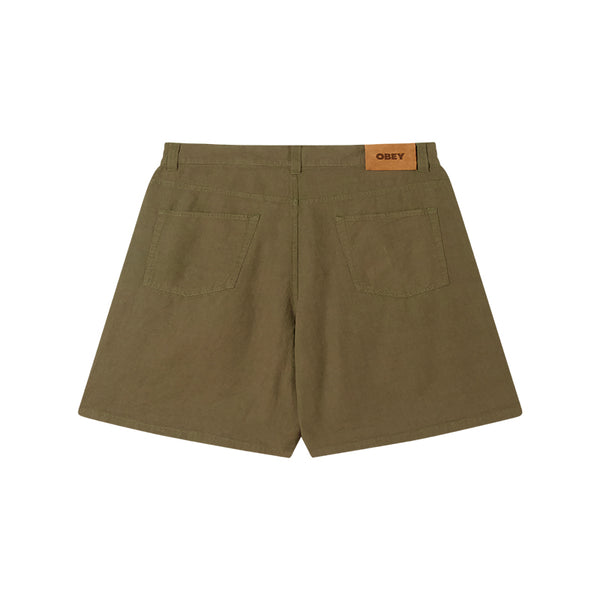 OBEY BAGGY LINEN DEVIN SHORT