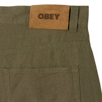 OBEY BAGGY LINEN DEVIN SHORT