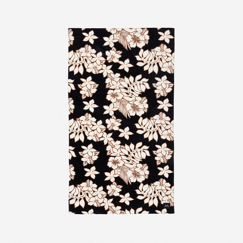 SLOWTIDE OLINDA BEACH TOWEL - BLACK