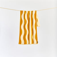 SLOWTIDE STRIPE BEACH TOWEL - BRUSH
