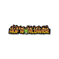 HUF X SPITFIRE IN FLAMES STICKER