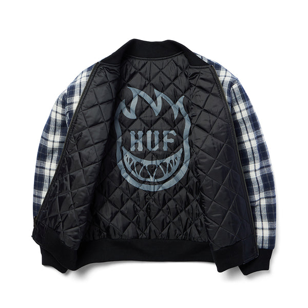 HUF X SPITFIRE REVERSIBLE PLAID JACKET