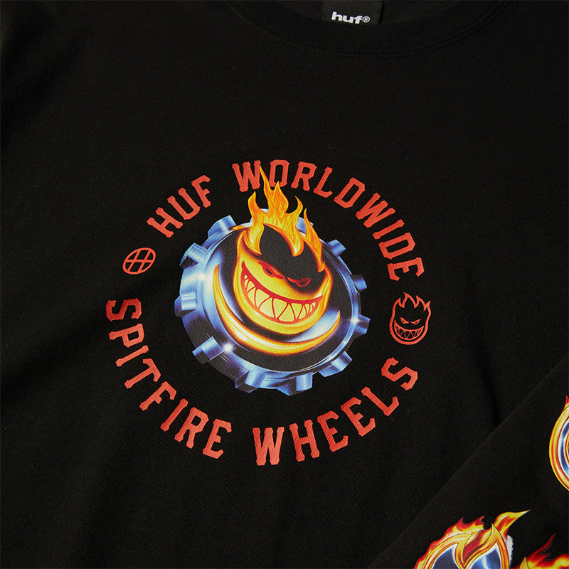 HUF X SPITFIRE CHROME HEAD LS TEE
