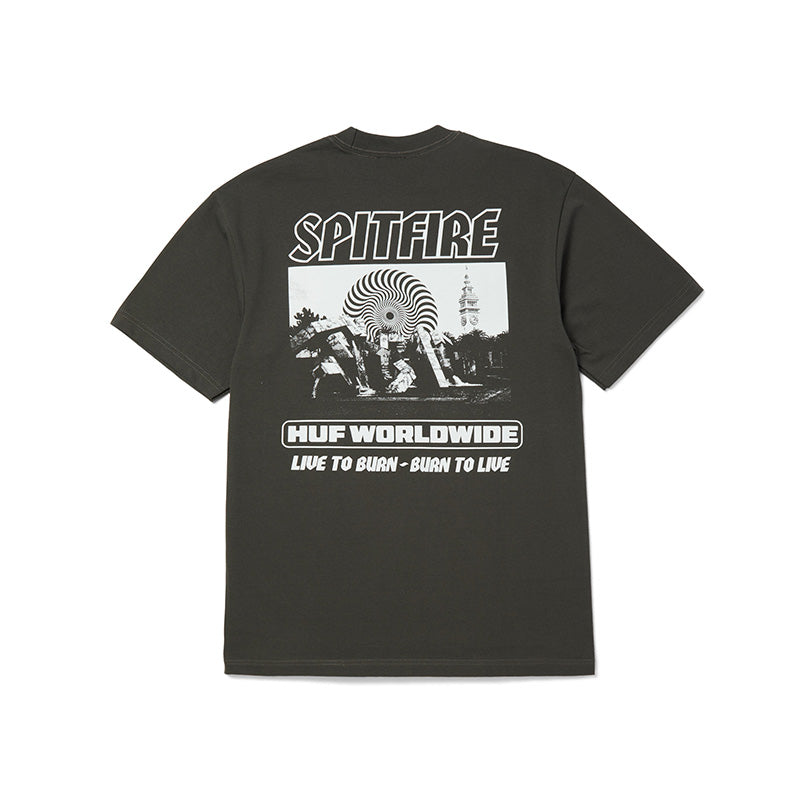 HUF X SPITFIRE BURN SS HEAVYWEIGHT TEE