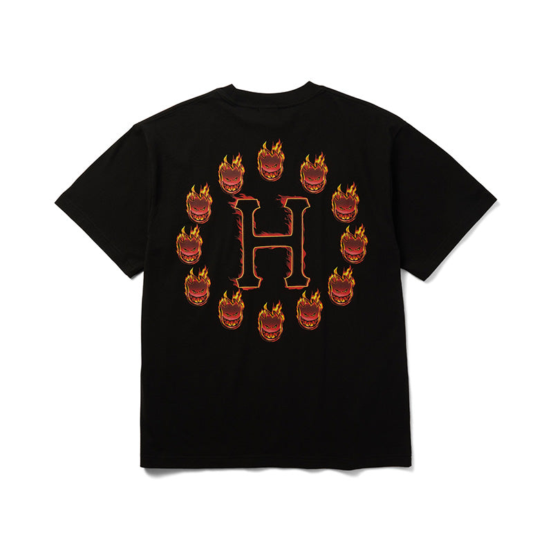 HUF X SPITFIRE FLAME GALAXIES SS TEE