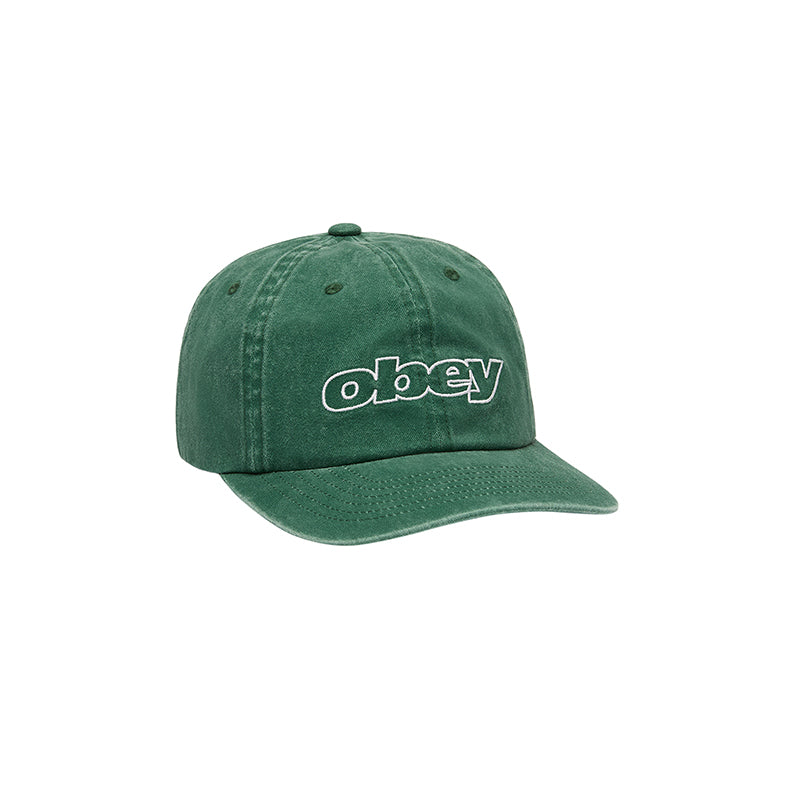 OBEY PIGMENT OUTLINE DELTA 6 PANEL STRAPBACK HAT