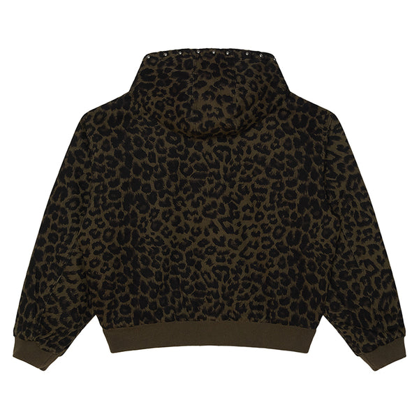 OBEY STUDDED ZIP UP JACKET