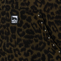 OBEY STUDDED ZIP UP JACKET