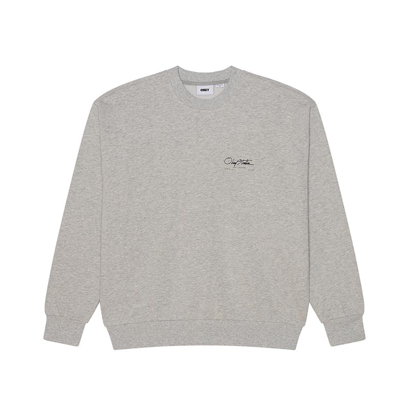 OBEY AUTOGRAPH CREW FLEECE