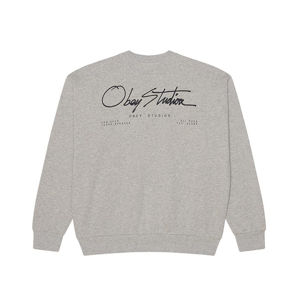 OBEY AUTOGRAPH CREW FLEECE