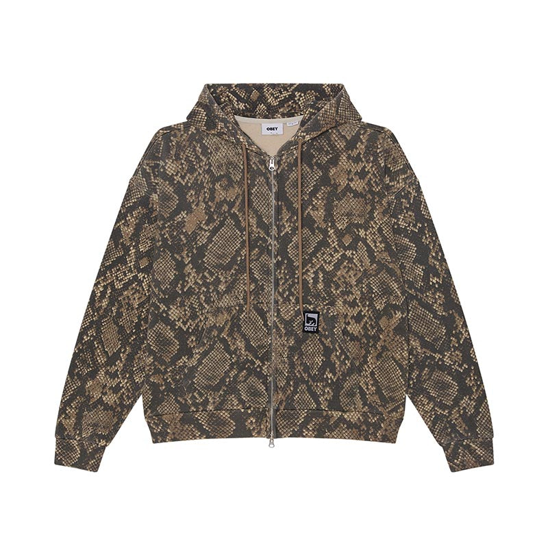 OBEY POST ZIP HOOD FLEECE