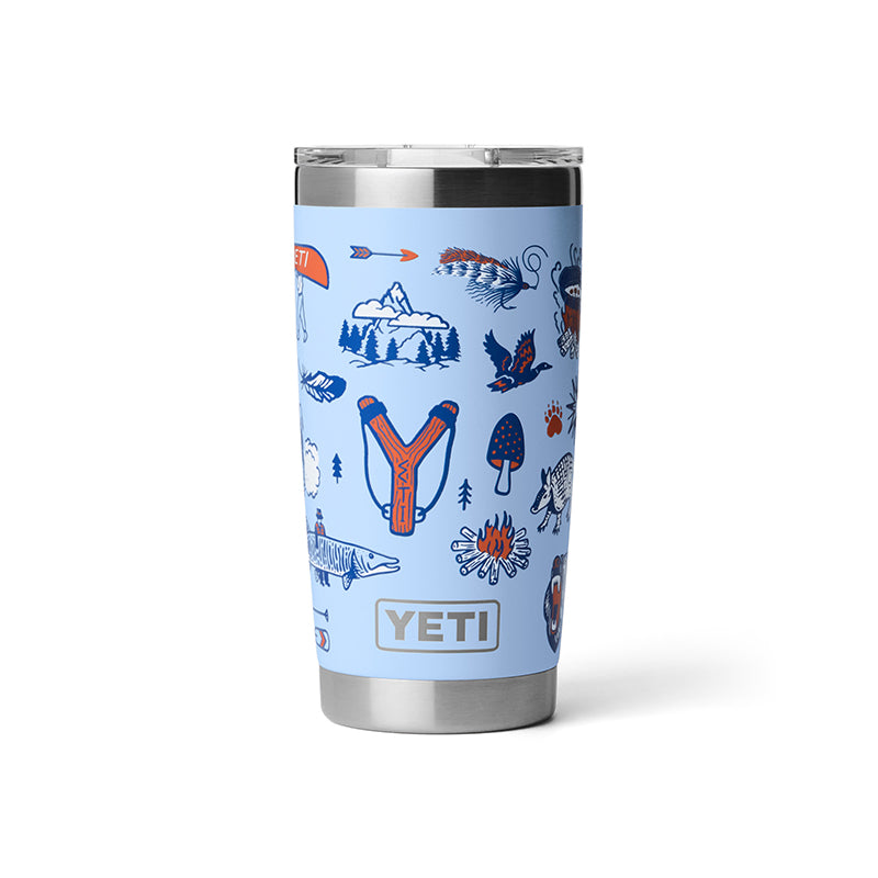 YETI RAMBLER TUMBLER 20 OZ - SUMMER CAMP COLLECTION
