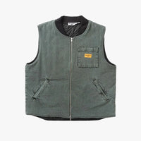 SERVICE WORKS OVER-DYED DENIM WORK VEST