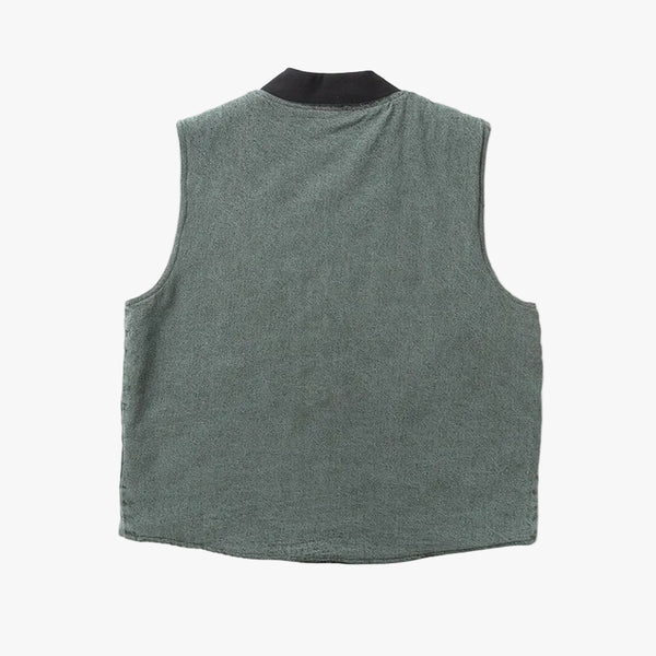 SERVICE WORKS OVER-DYED DENIM WORK VEST