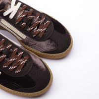 PURAAI XS VELVET SHOES - TIRAMISU