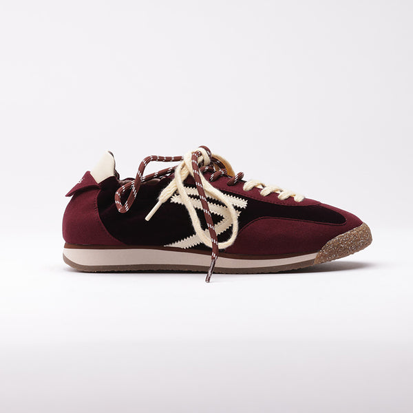 PURAAI PANTHER VELVET SHOES - WINE