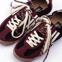 PURAAI PANTHER VELVET SHOES - WINE