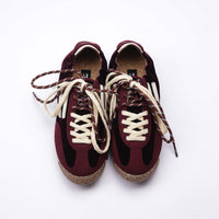 PURAAI PANTHER VELVET SHOES - WINE