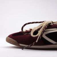 PURAAI PANTHER VELVET SHOES - WINE