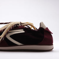 PURAAI PANTHER VELVET SHOES - WINE
