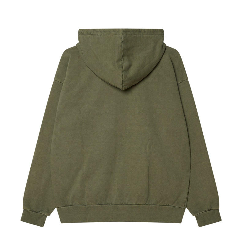 OBEY LOWERCASE PIGMENT ZIP HOOD FLEECE