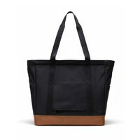 HERSCHEL -T HERITAGE TOTE BLACK/SADDLE BROWN