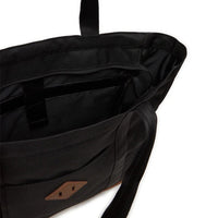 HERSCHEL -T HERITAGE TOTE BLACK/SADDLE BROWN