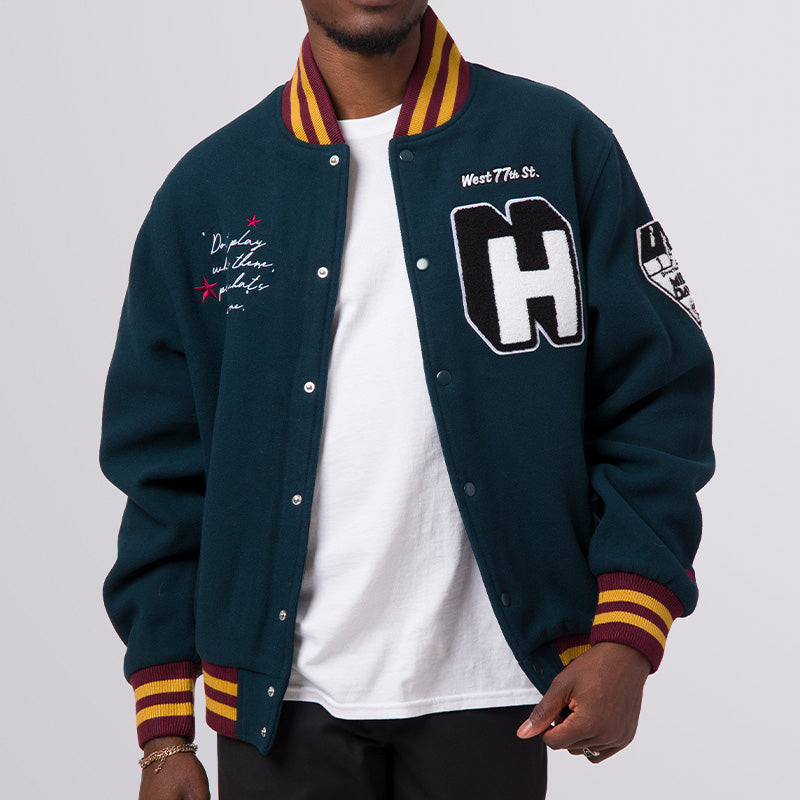 HUF X MILES DAVIS PANGAEA VARSITY JACKET – Block21